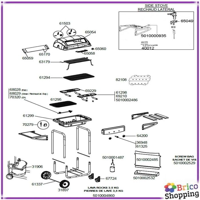 Arzător din oțel Campingaz pentru grătare, model Expert, toate seria