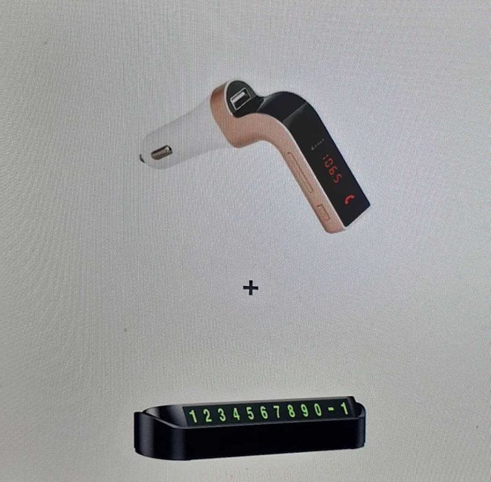 Modulator Auto,Bluetooth,la bricheta masinii+Suport numar telefon