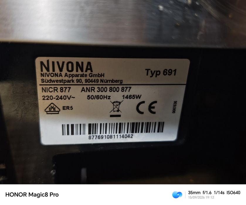 Nivona NICR877 typ 691 Cafe Romatica