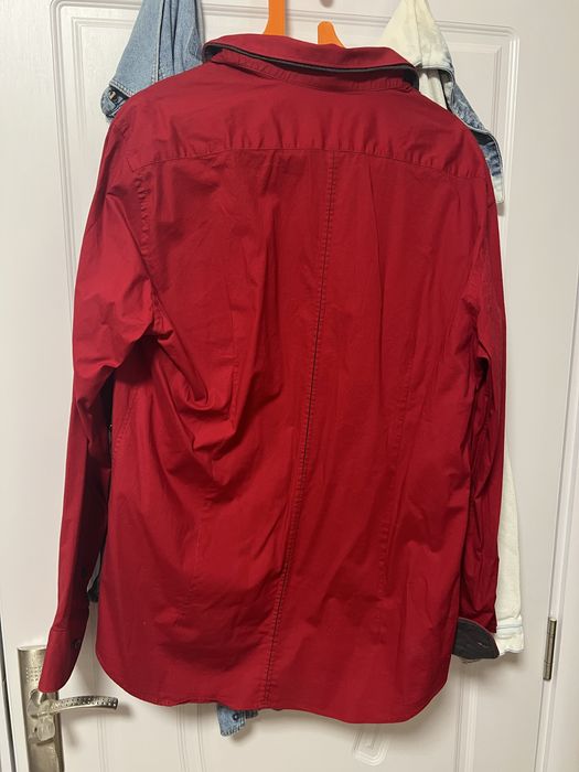 Мъжка червена риза размер S-M Slim fit модел