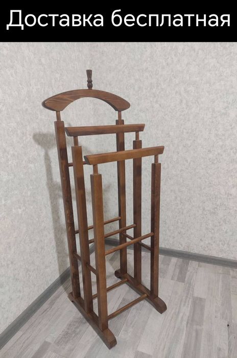 Вешалка для костюма жентелмен деревянная вишилка напольный veshilka