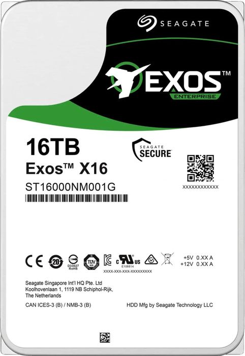 Жесткий диск HDD 16TB Seagate Exos X16
