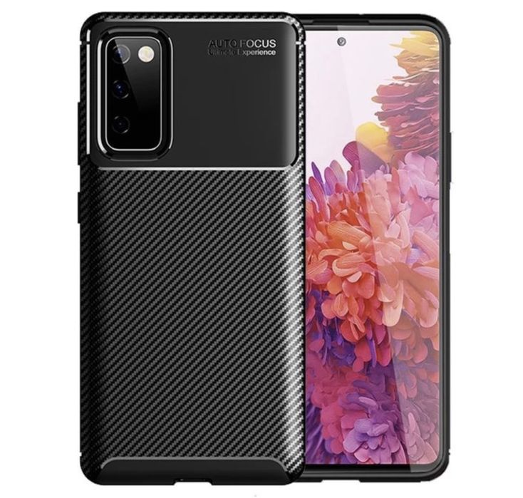 Samsung A12/A13/A23/A15/A24/A25/A16 Husa Carbon Stripe Hard PC Neagra