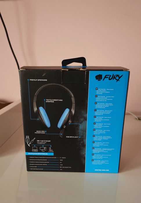Геймърски слушалки Fury