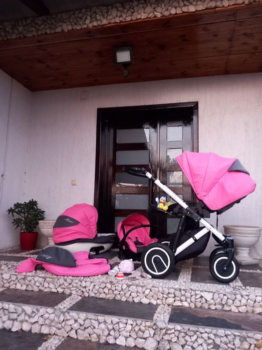 Cărucior Fetita Line Bexa Impecabil ROZ Aproape NOU