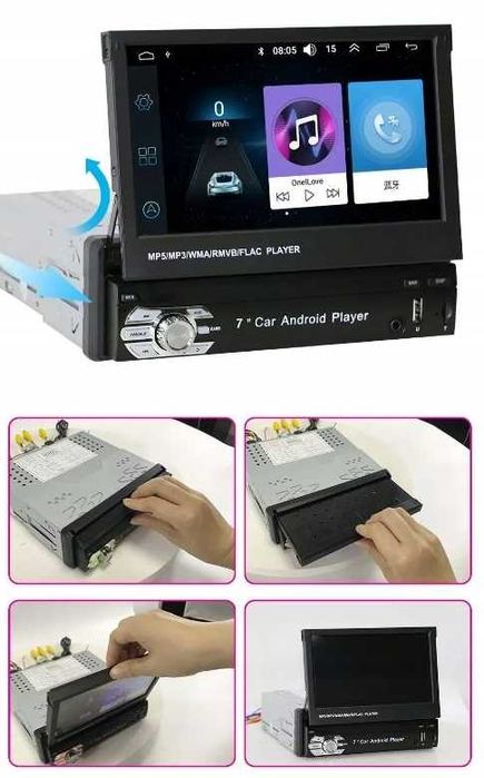 Мултимедия/Навигация-Android, 1 DIN/7 inch/GPS/Touch Screen с Камера.