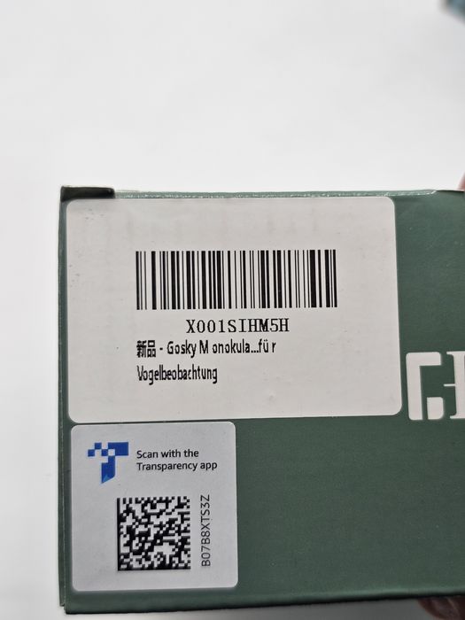 Telescop monocular Gosky Piper 12x55 de înaltă definiție pentru adulți