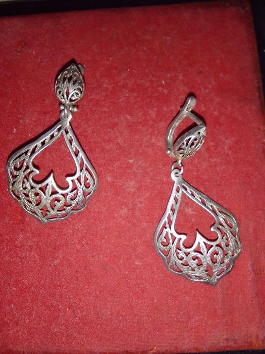 Новые серебряные серьги и цепочки