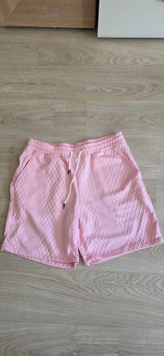 Комплект лятна риза + долнище в розов цвят