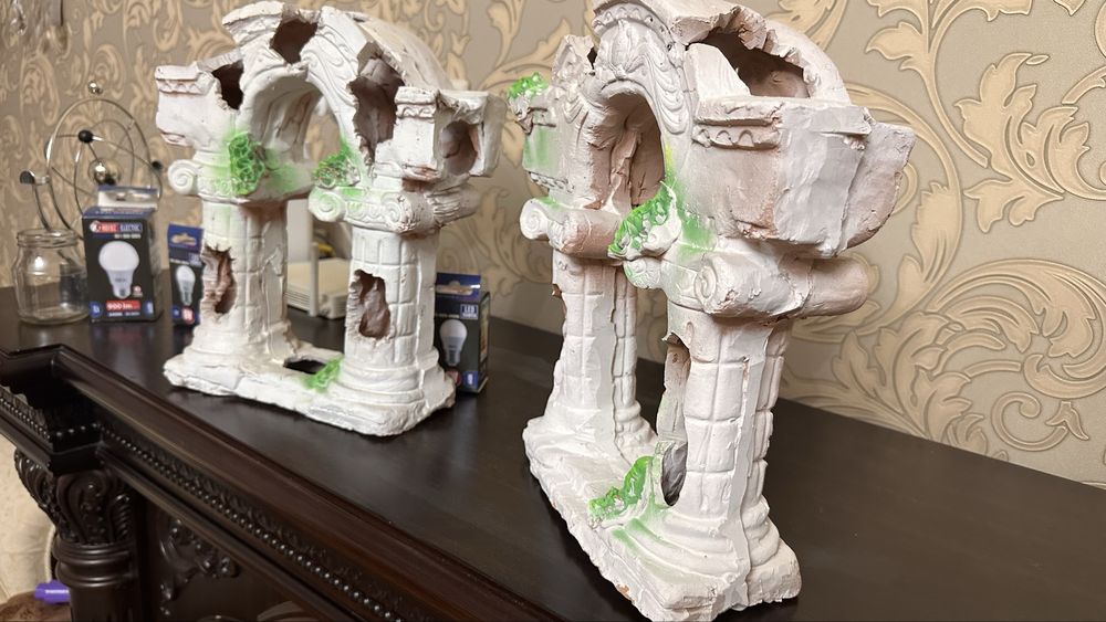 Античные колонны для аквариума (декор, 30×20 см)