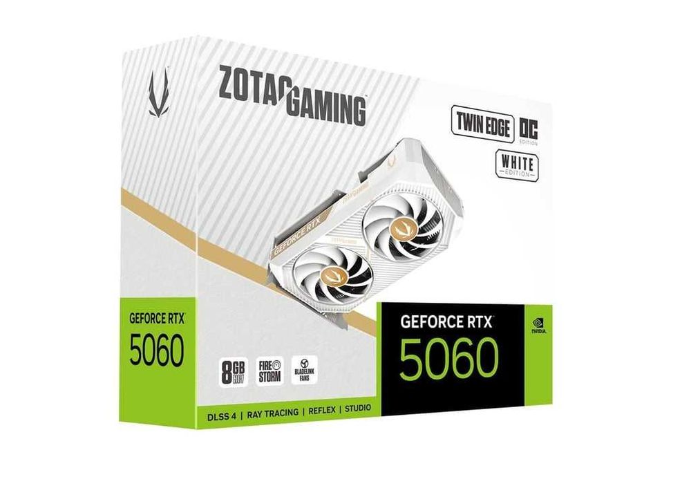 }Видеокарта ZOTAC GeForce RTX 5060 8GB GDDR7 Twin Edge OC White