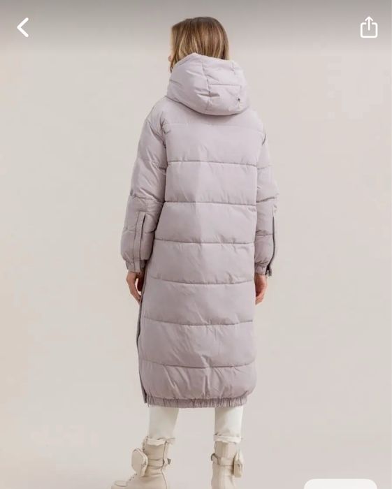 Пуховик женский длинный