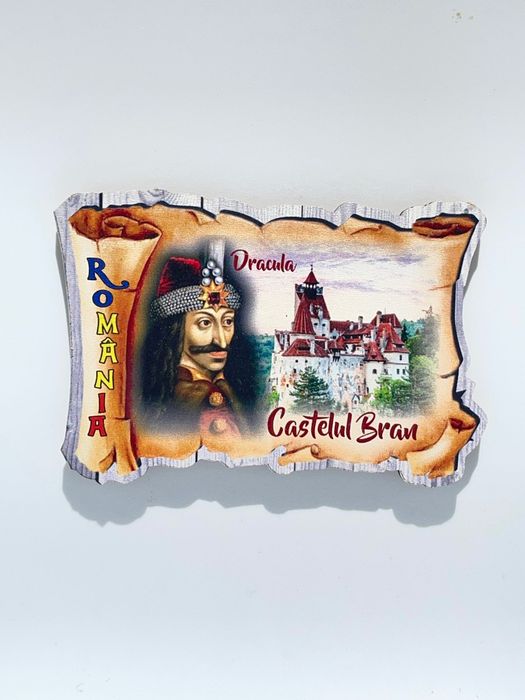 Suvenir Romania - gentuta monede, Evantai, magnet frigider