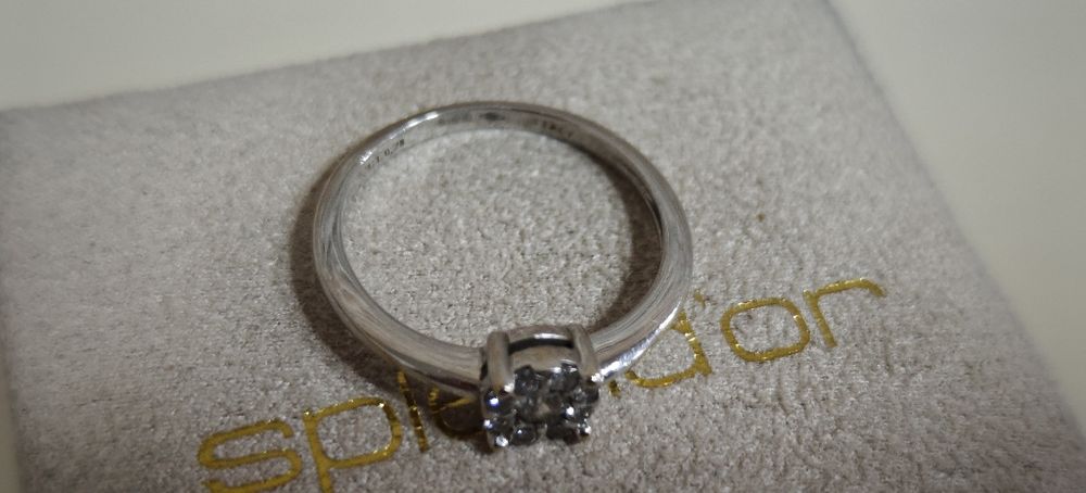 Inel aur 18k splend'or diamante naturale 0.28ct (R)