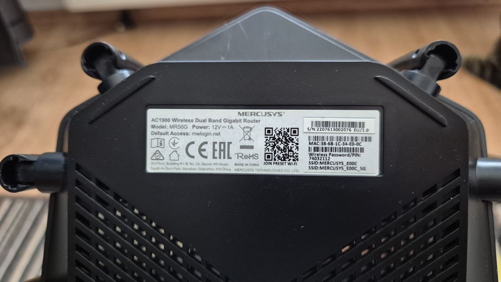 Router Mercusys MR50G AC1900 Dual Band