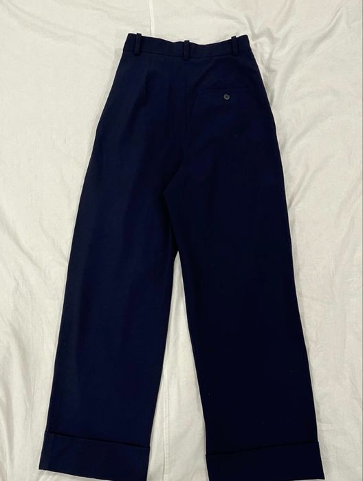 Темно синие брюки-zara