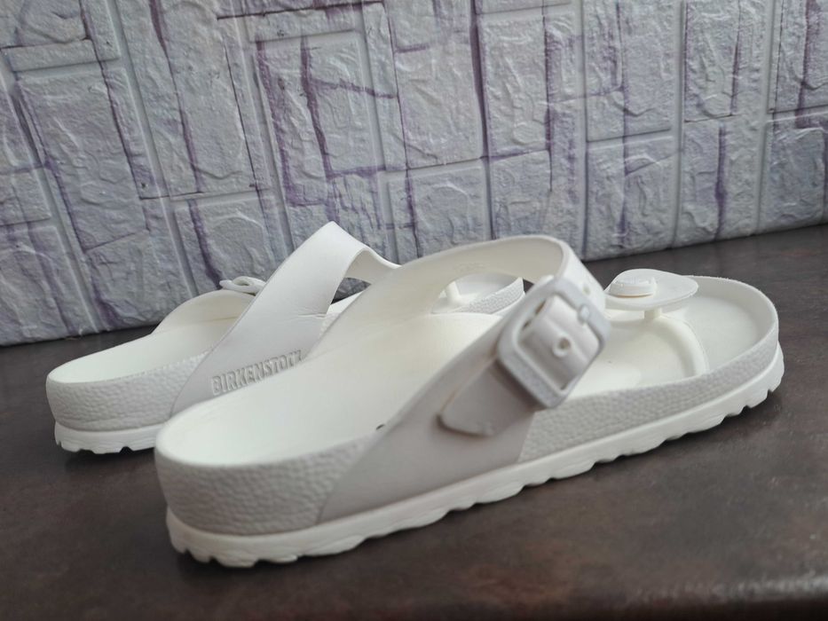 дамски чехли,Birkenstock,летни отворени обувки,бели джапанки,37