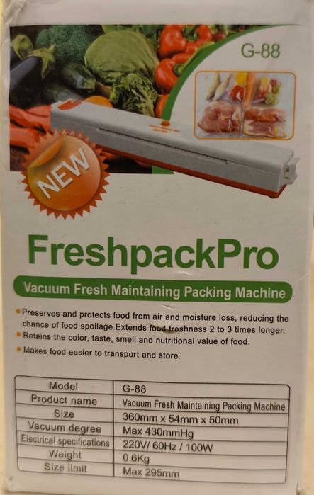Машина за вакуумиране на храна Freshpackpro, Бялa
