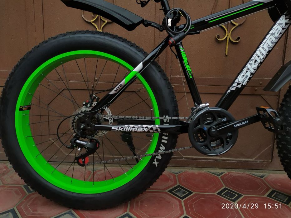 Новий велосипед SKILMAKS 26 размер широкий балон