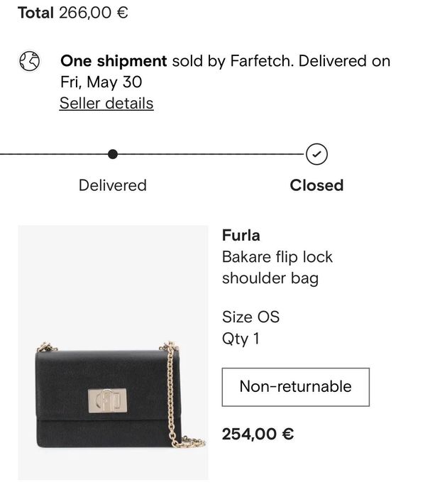 Дамска чанта Furla черна