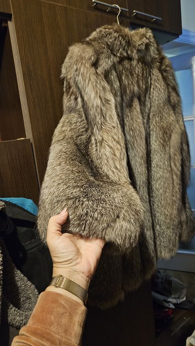 Blana dama 42-44 vulpe argintie