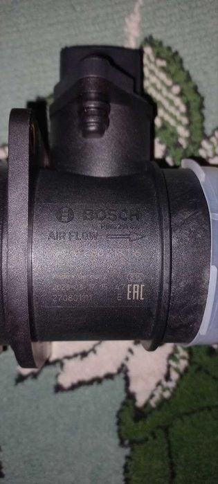 Датчик ДМРВ на Ваз 2115. Оригинал Bosch 218 116 Б/У