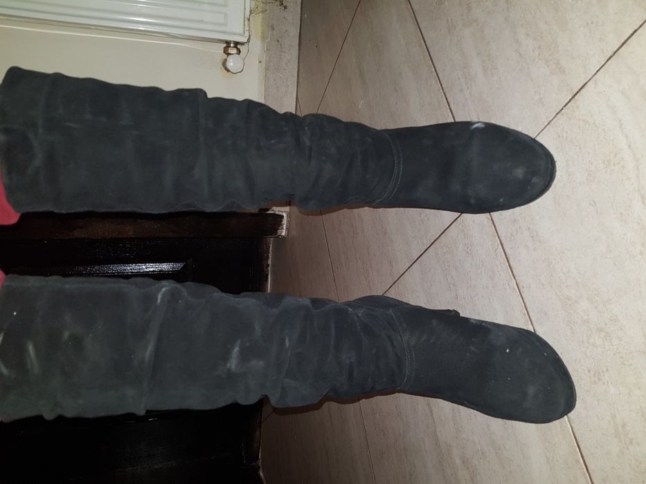 Cizme Benvenutti piele intoarsa