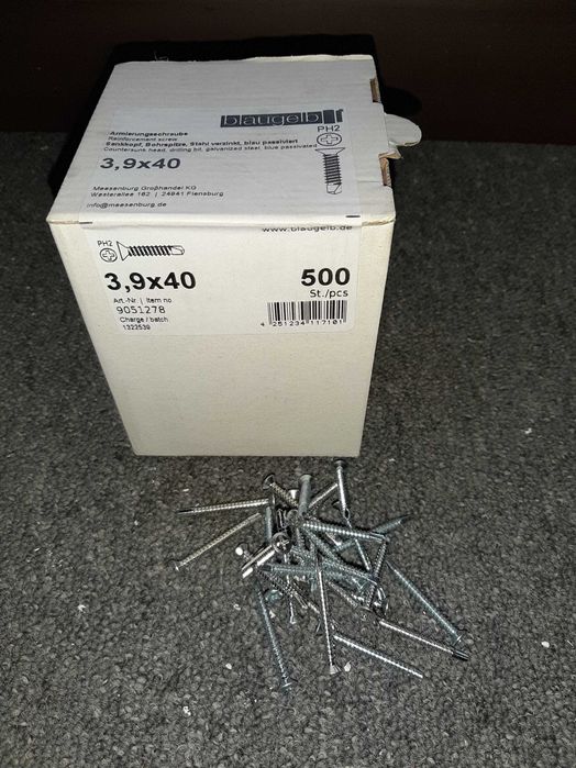 Винтове 3.9x19,4.2x25 и крепежи за дограма