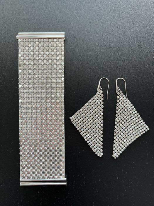 Набор Swarovski браслет, серьги