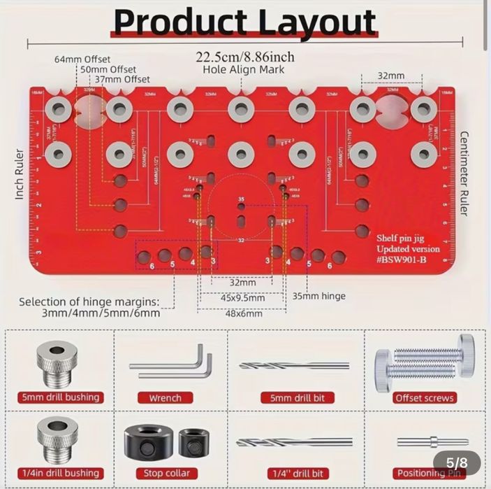 Шаблон за рафтоносачи и панти