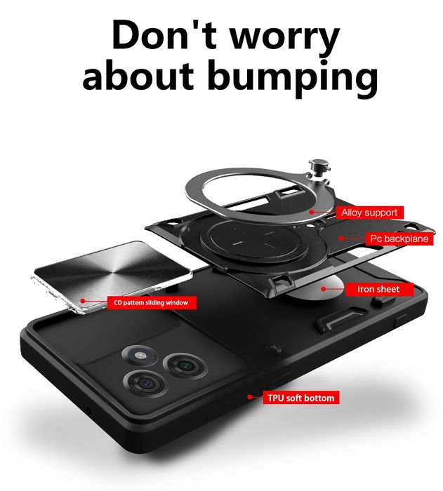 Motorola Moto G85 / G35 / G54 Power / GIANT RING Удароустойчив кейс