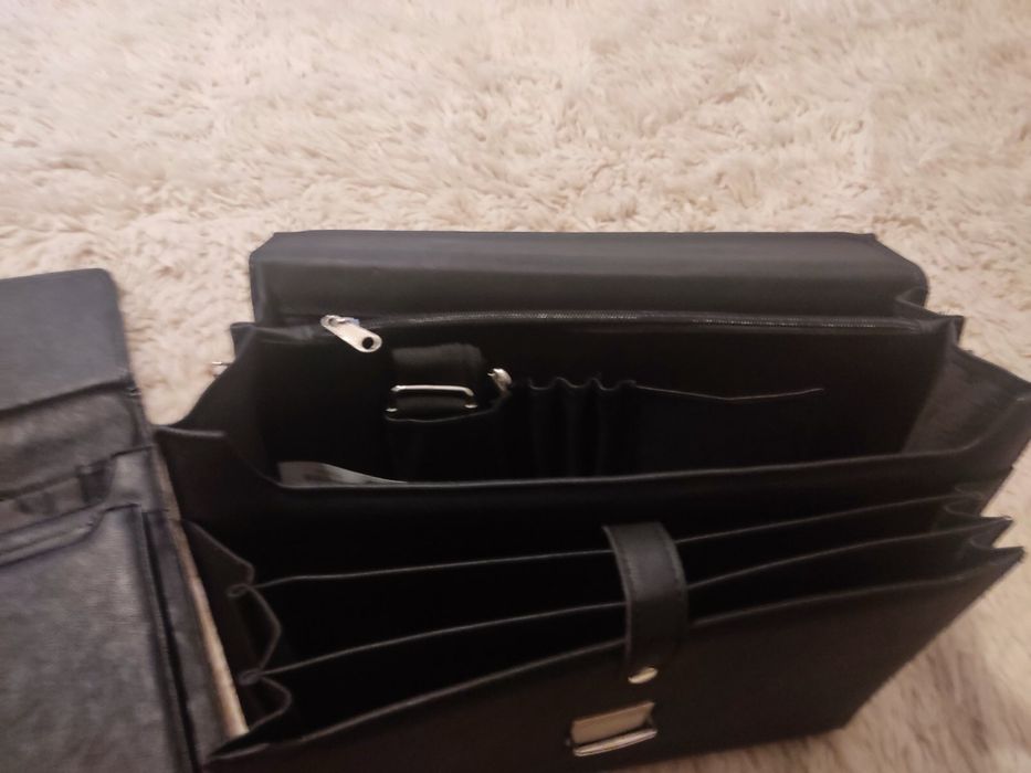 Нови кожени бизнес чанти / органайзери – 2 броя