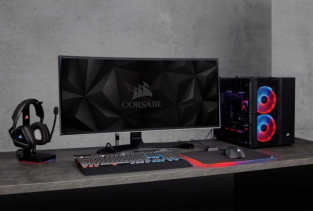 Мишка Corsair IRONCLAW RGB, Fps/Moba, RGB LED, 18 000 DPI, USB