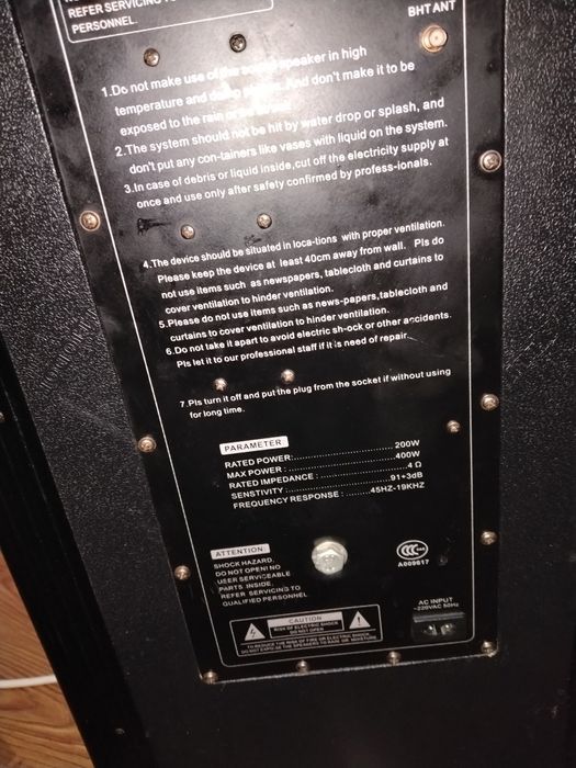 Boxa Viliodor profesionala activa