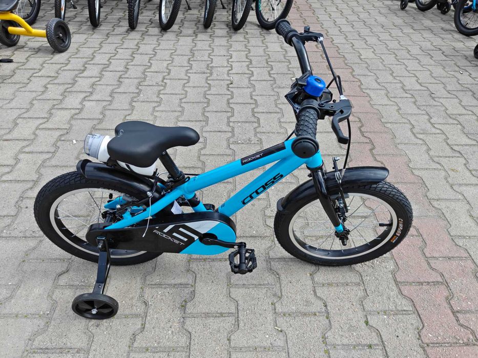 CROSS Детски алуминиев велосипед 16" ROCKET син