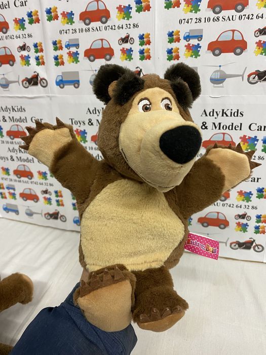 MASHA AND THE BEAR jucărie din pluș mănușă teatru ursuleț 28 cm