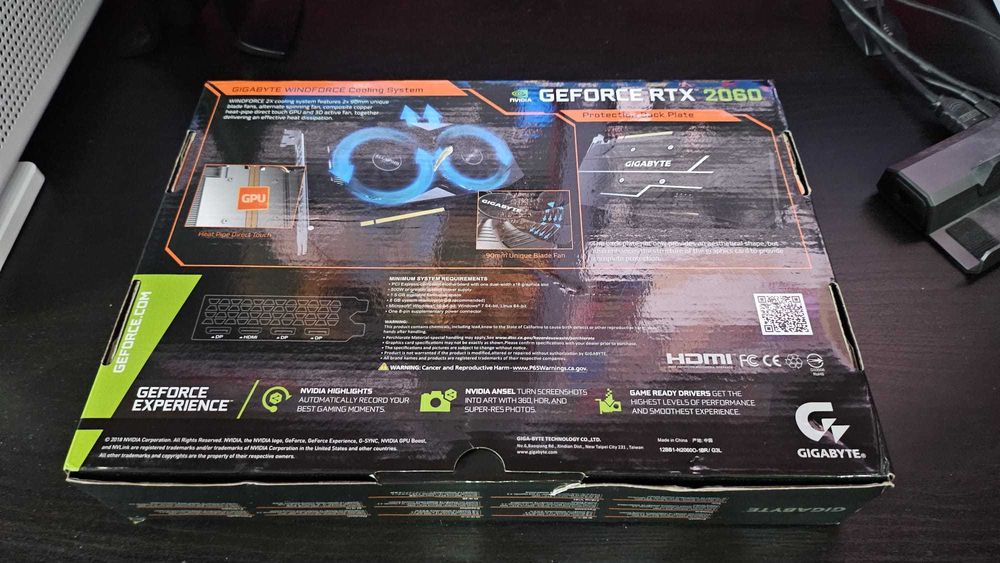 Placa Video Gigabyte GeForce RTX 2060 OC