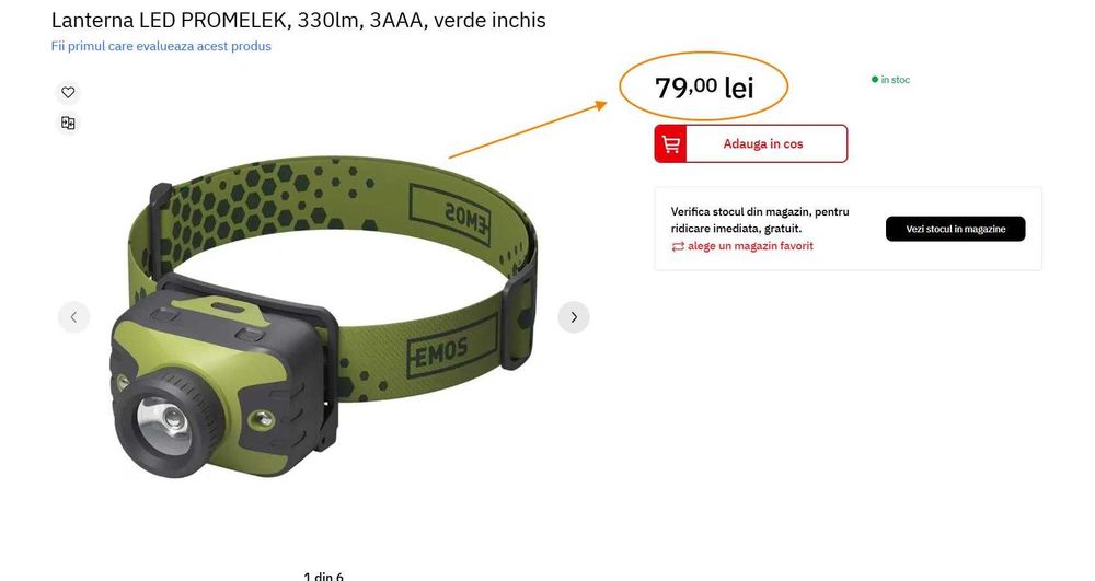 Lanterne LED, Promelek 500lm,Varta 150lm, Well 3W 220lm,(Super Ofertă)