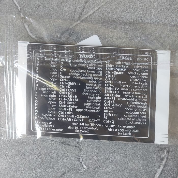 Наклейка для клавиатуры для быстрой справки