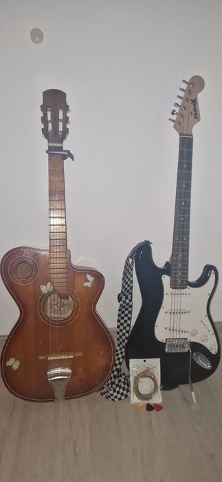 2 КИТАРИ КОМПЛЕКТ - класическа и електрическа китара