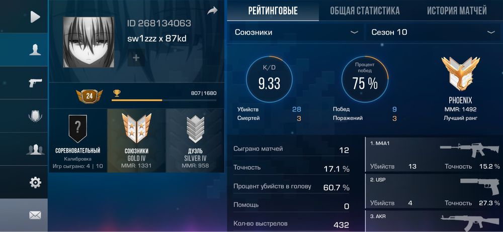 Аккаунт Стандофф 2