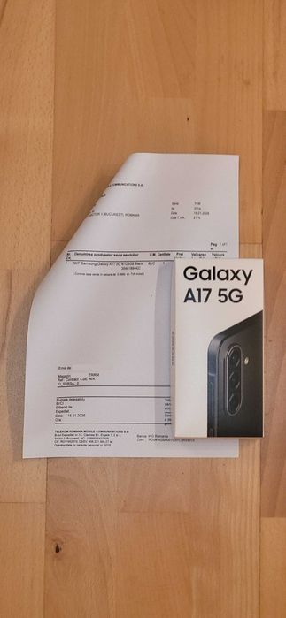 Samsung Galaxy A17 5G 4/128GB Negru, SIGILAT, Garantie 2 ani