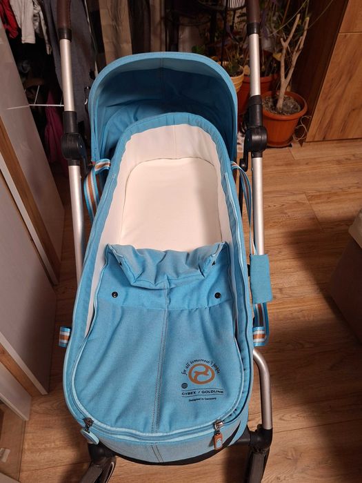 Бебешка количка Cybex Eezy S Twist +2 Beach blue и Cocoon S