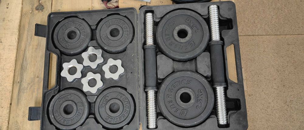 Продавам олимпийски лост, дискове, дъмбели и др.