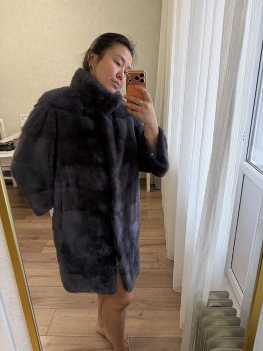 Норковая шуба до колен