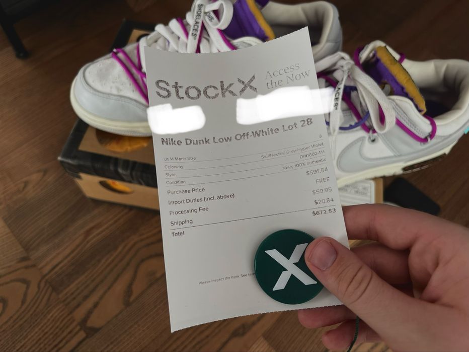 Обувки Nike Dunk Low Off-White Lot 28 *ОРИГИНАЛНИ* размер 42,5