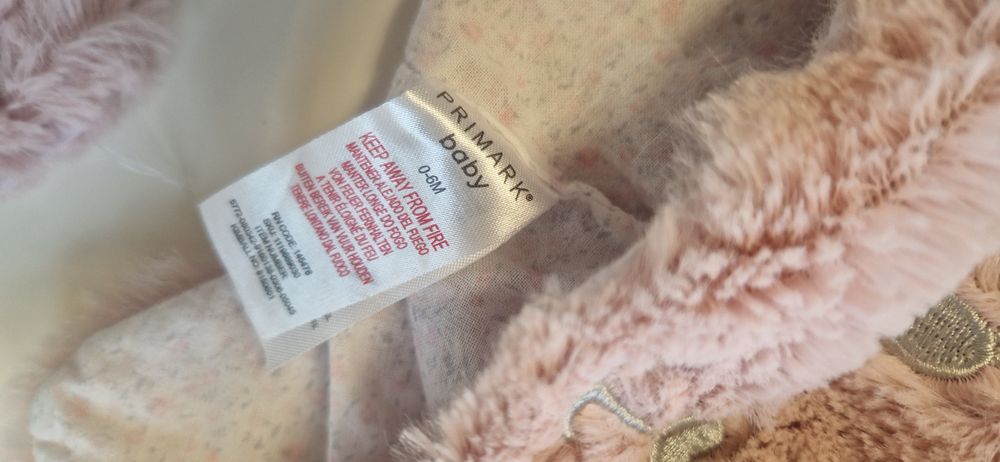 Сет от шапка и ръкавички Primark за момиче, 0-6 месеца