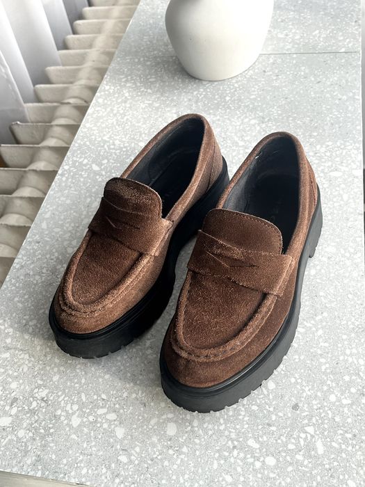 Pantofi Rizzoli loafers 37 maro, piele intoarsa