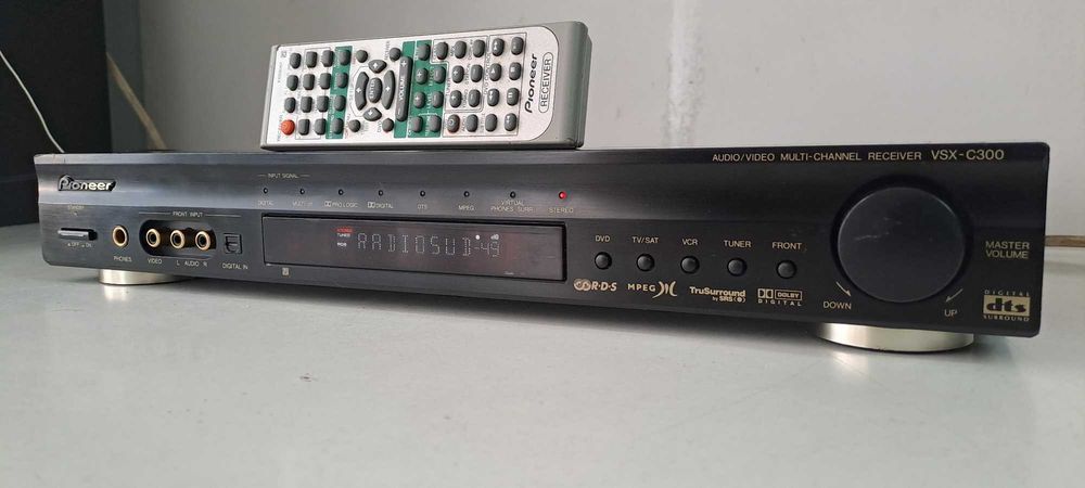 Amplificator Pioneer VSX-C300 Receiver Slim Multicanal – Telecomanda – Optic – DTS