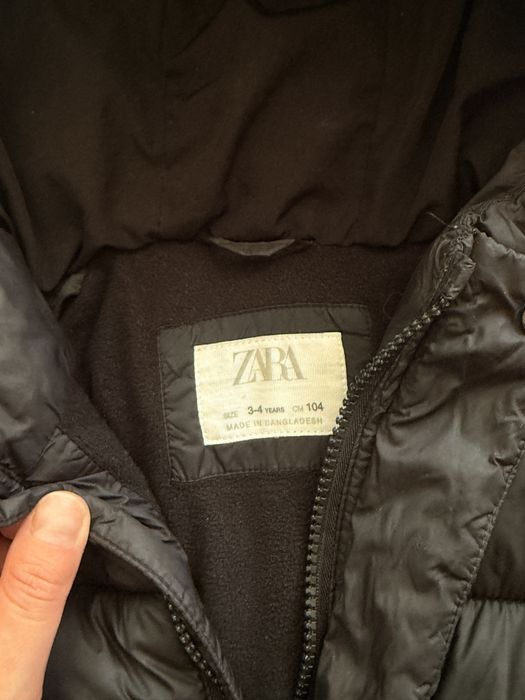 Ұл балаға арналған Zara қара курткасы